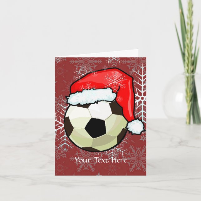 Card - Soccer Ball Christmas (Front)