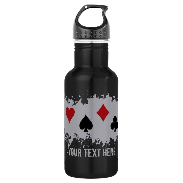 Card Splash custom 532 Ml Water Bottle (Front)