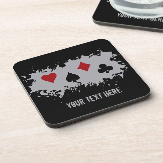Card Splash custom coasters (Left Side)