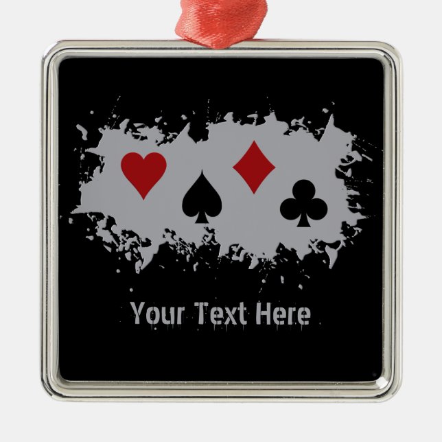 Card Splash custom ornament (Front)
