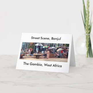 Card, "Street Scene, Banjul, Gambia, West Africa" Card