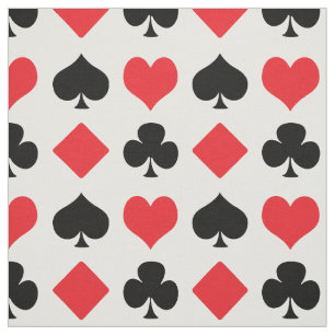 Card Suit Pattern Fabric