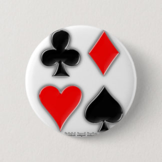 Card Suits 6 Cm Round Badge