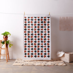 Card Suits Pattern Fabric