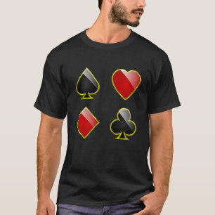 Card Suits Spades Hearts Clubs Diamonds for All Ca T-Shirt