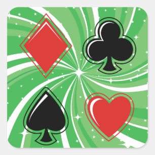 Card Suits Stickers