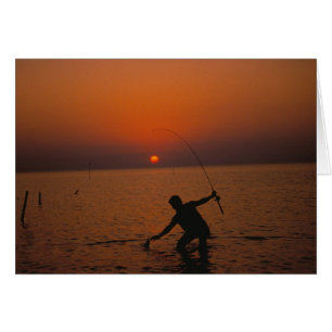 Card / Sunset Fishing