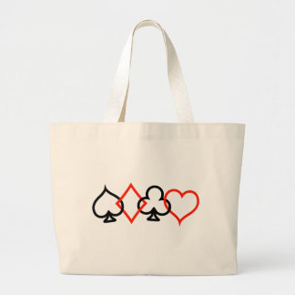 Card Symbols  Intertwined Large Tote Bag