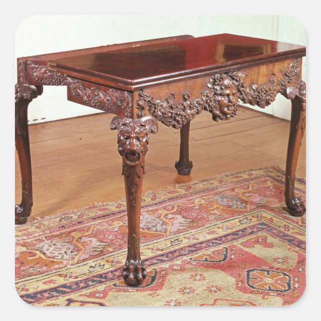 Card table, c.1740 square sticker (Front)