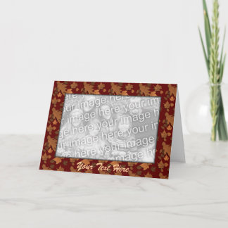 Card Template - Autumn Leaves 2