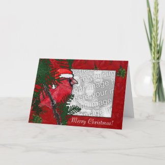 Card Template - Christmas Cardinal