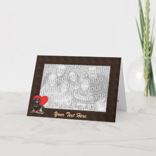 Card Template - Dachshund Heart