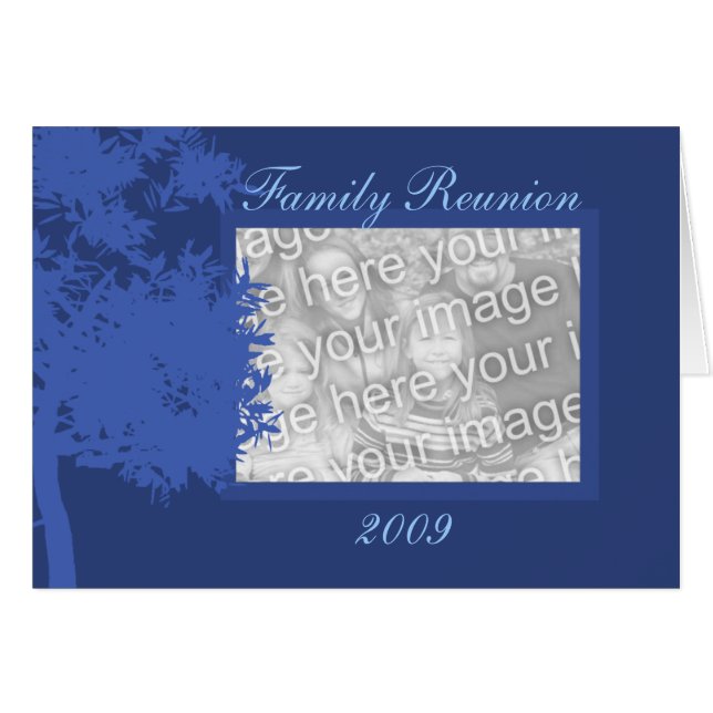 Card Template - Family Reunion (Front Horizontal)