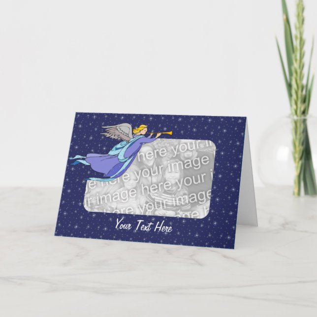 Card Template - Holiday Angel (Front)