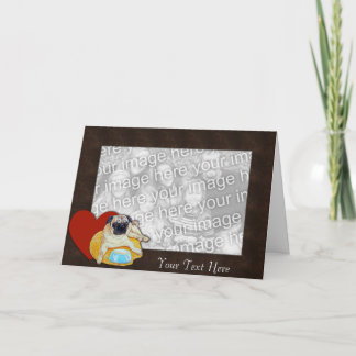 Card Template - I Love Pugs 