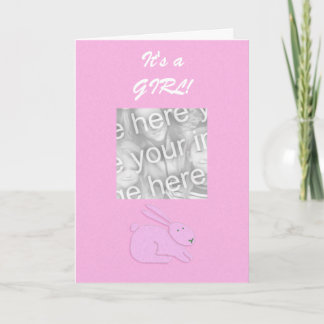 Card Template - It's a Girl!