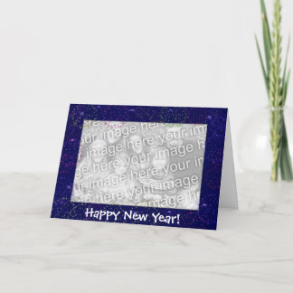 Card Template - New Year Fireworks