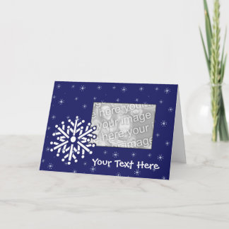 Card Template - Snowflakes