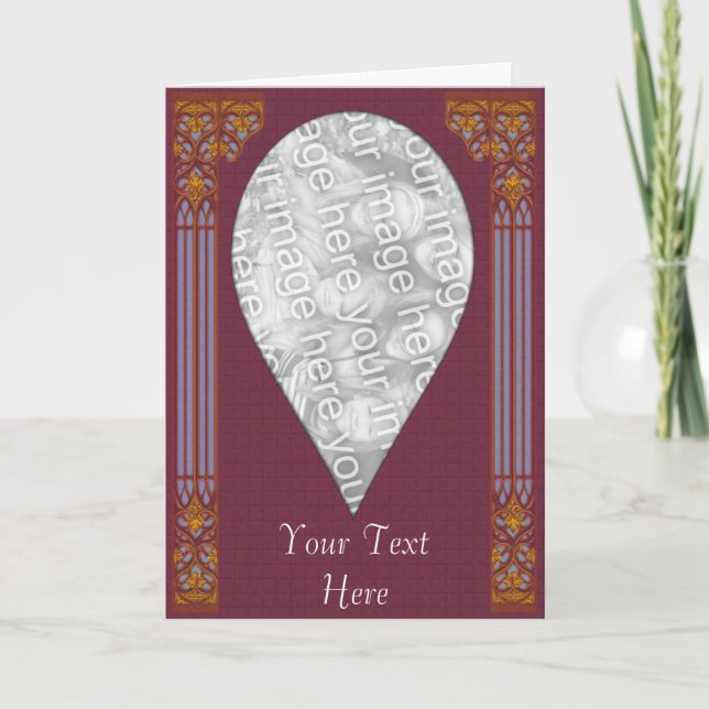 Card Template - Teardrop Tile Border (Front)