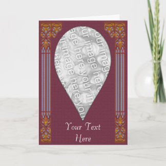 Card Template - Teardrop Tile Border
