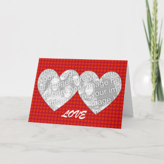Card Template - Valentine's Day Hearts