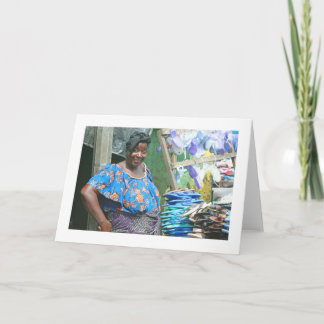 Card, "The Abidjan Shoe Lady" Card