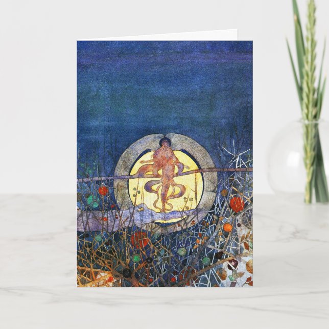 Card: The Harvest Moon by C.R. Mackintosh Card (Front)