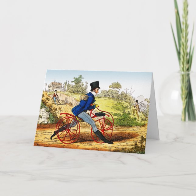 Card: The Hobby Horse:  Bicycle Prototype Card (Front)