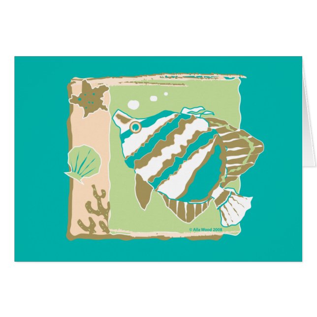 CARD ~ Tropical Fish (Front Horizontal)