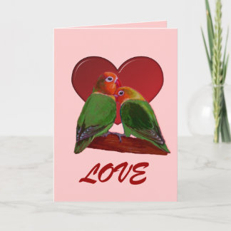 Card - Valentine's Day Lovebirds
