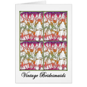 Card: Vintage Bridesmaids Modernised