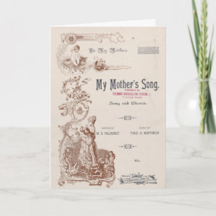 Card - Vintage "My Mother's Song"