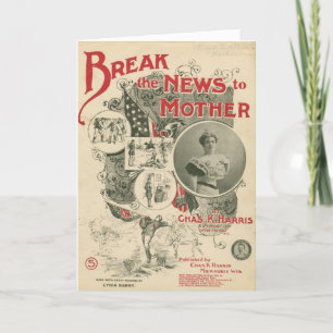 Card - Vintage "We're having a baby"