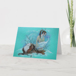 Card - Winter Centaur & Snow Dragon
