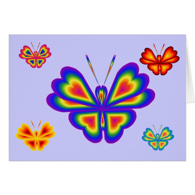 Card with butterflies2 (Front Horizontal)