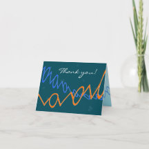 Card with custom text - PEG, dark teal
