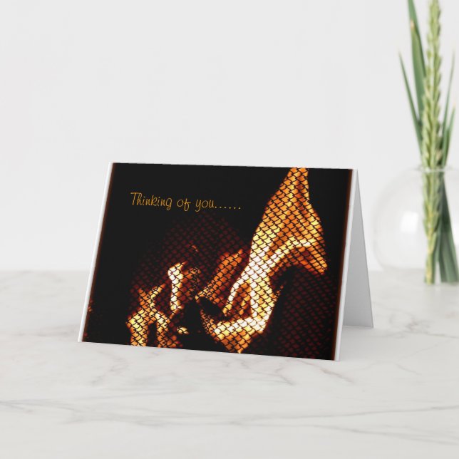 Card with interesting flames (Front)