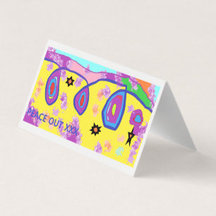 Card with peaceful message and colour design