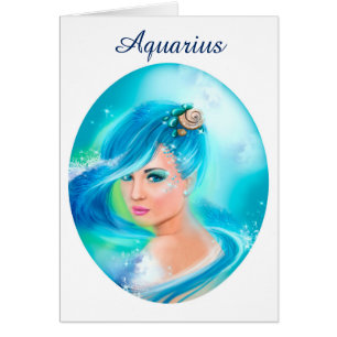 Card Zodiac - Fantasy  Aquarius