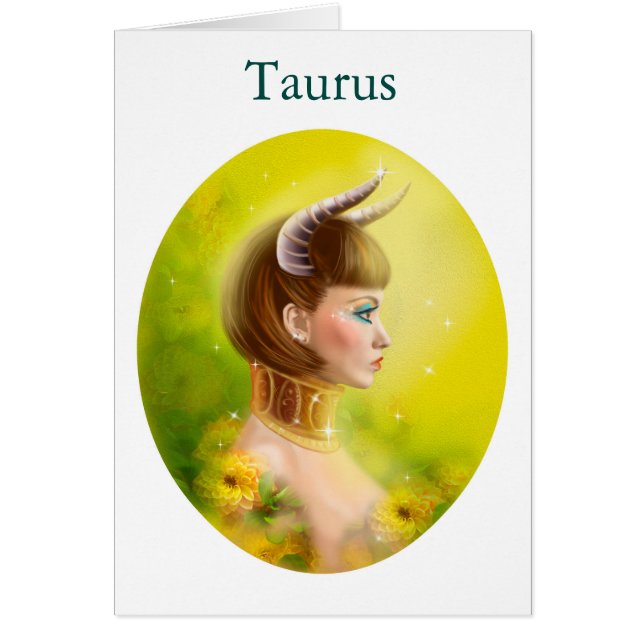Card  Zodiac - Fantasy  Taurus (Front)