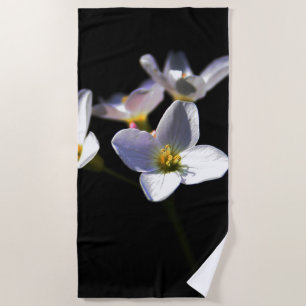 Cardamine Pratensis Flowers btcnm Beach Towel