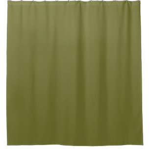 Cardamom Seed Green Solid Colour Print, Earthy Shower Curtain