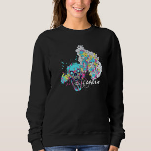 Cardano Mind Blown Crypto Skull Art Cryptocurrency Sweatshirt