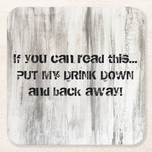 Cardboard Beer Drink Coaster for Man Cave (Front)