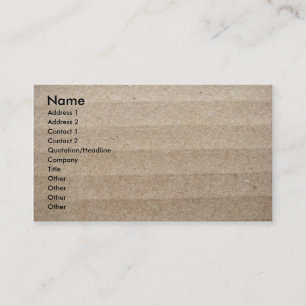 Cardboard Business Card