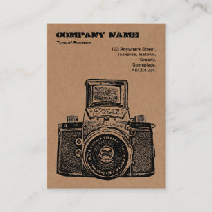 Cardboard Camera Business Card