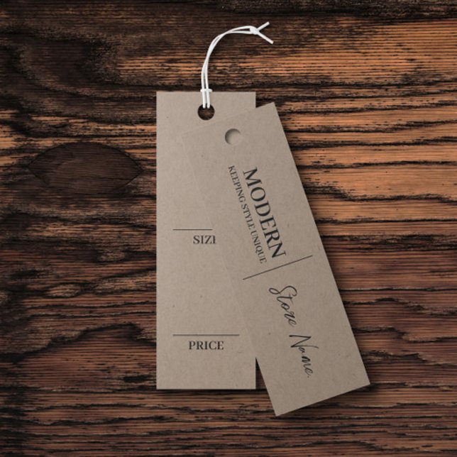 Cardboard Clothing Hanging Display Price Card (Creator Uploaded)
