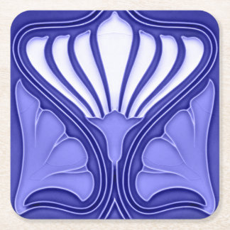 Cardboard Drink coaster paper art nouveau
