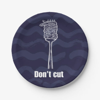 Cardboard plates - Don't Cut - Humor Spaghetti