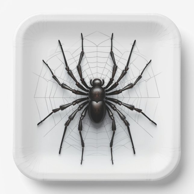 Cardboard plates Radiant Arachnids (Front)